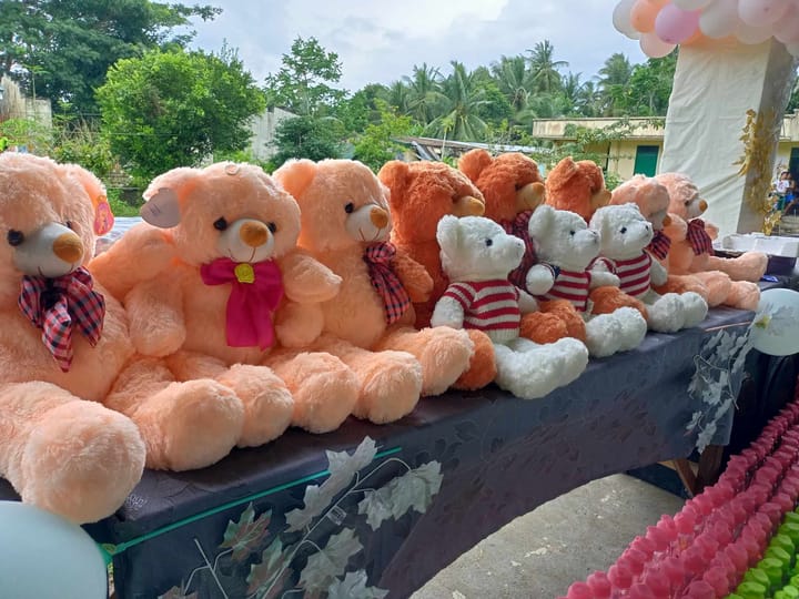 mga regalo sa mga kaakian na bakwit na apektado kan pag-alburuto kan Mayon