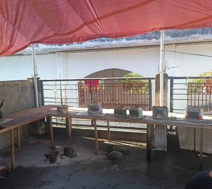 communical kitchens for the evacuees of Mayon