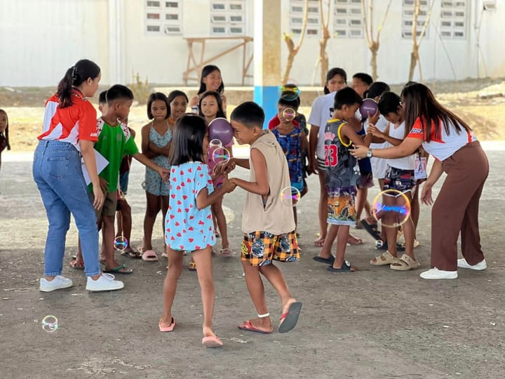 activities for Mayon evacuees in Daraga