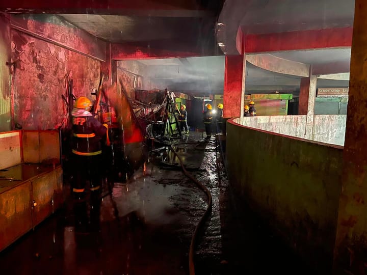 fire at Naga City Public Market