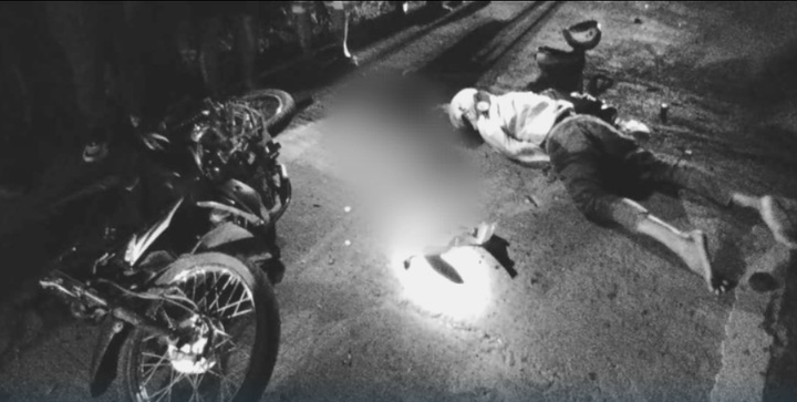 Gadan an sarong motorcycle rider matapos ma-hit and run nin sarong truck sa Barangay Manapao, Minalabac, Camarines Sur pasado